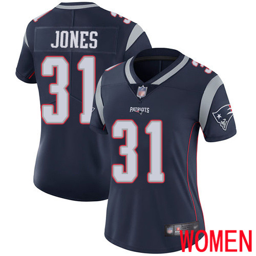 New England Patriots Football #31 Vapor Limited Navy Blue Women Jonathan Jones Home NFL Jersey->youth nfl jersey->Youth Jersey